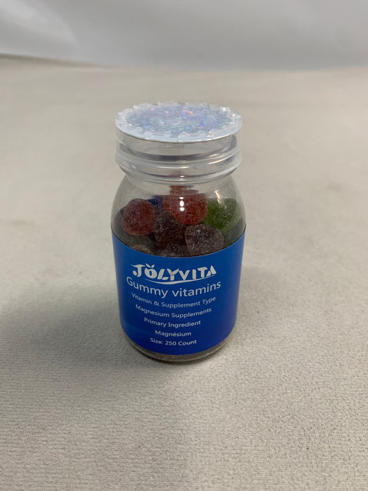 JOLYVITA Gummy vitamins Sugar Free Magnesium Potassium Supplement with Vitamin for Calm Mood & Sleep Support