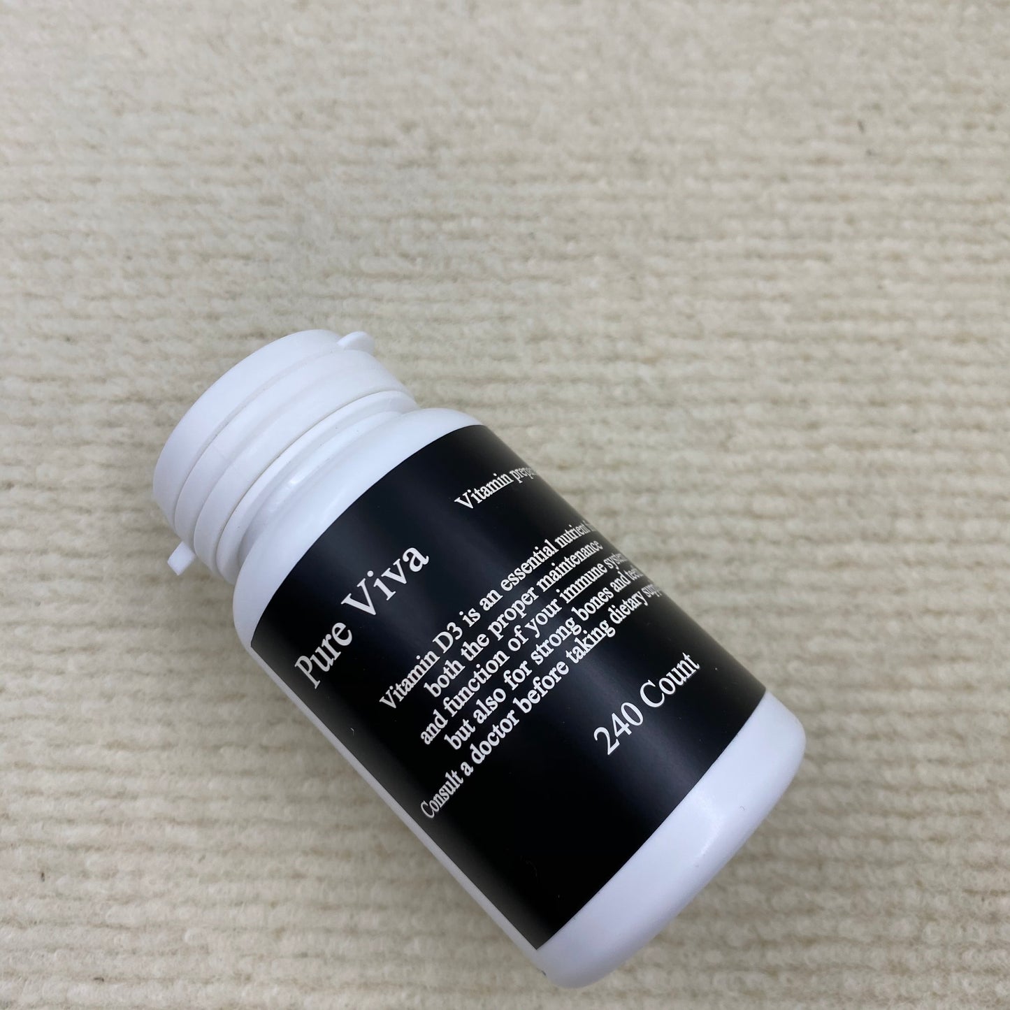 Pure Viva Vitamin preparations Cholecalciferol, D3 Supplement, Vitamin D 5000 IU