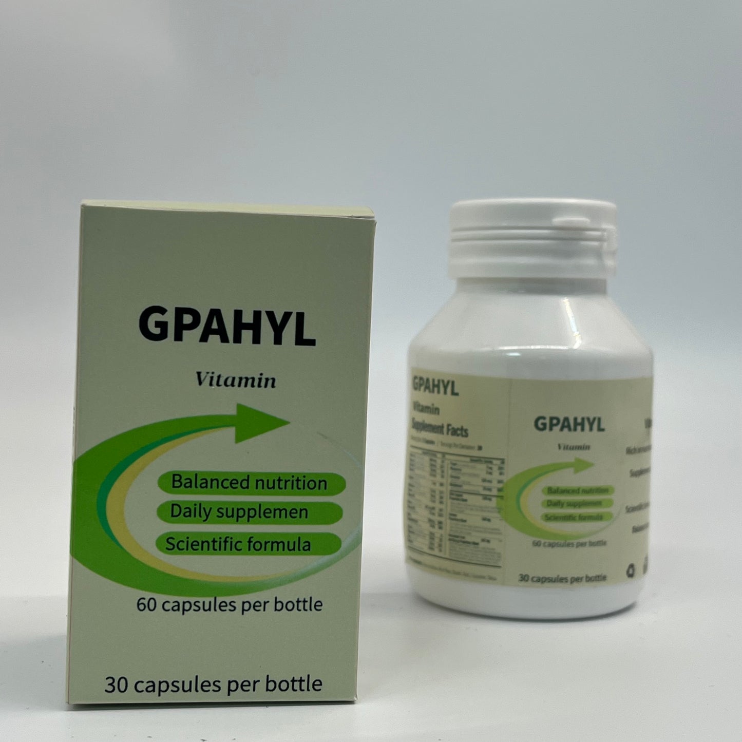 GPAHYL Vitamins Comprehensive Multivitamin Tablets Daily Health Care Nutrient Tablets Body Vitality Supplement Pills