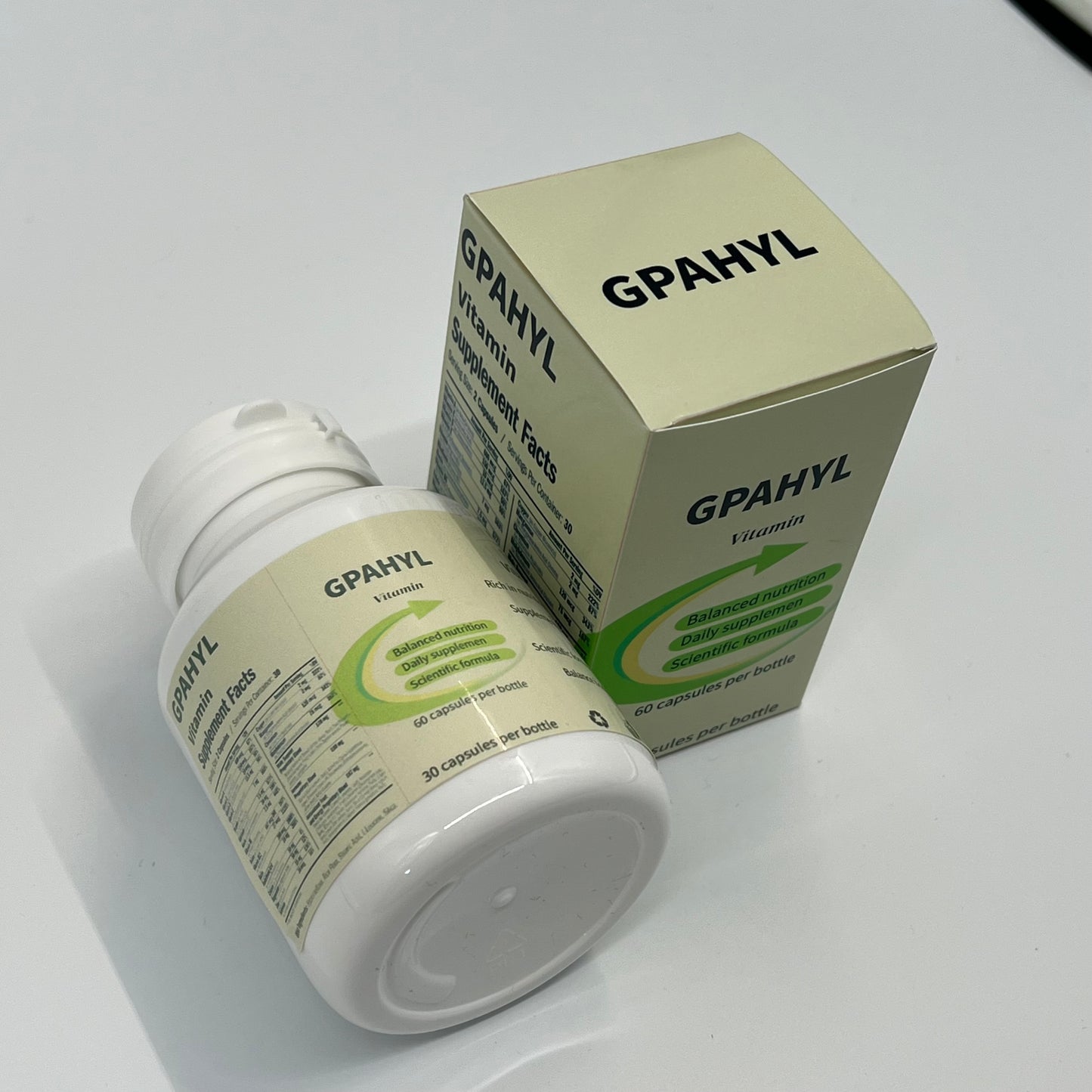 GPAHYL Vitamins Comprehensive Multivitamin Tablets Daily Health Care Nutrient Tablets Body Vitality Supplement Pills