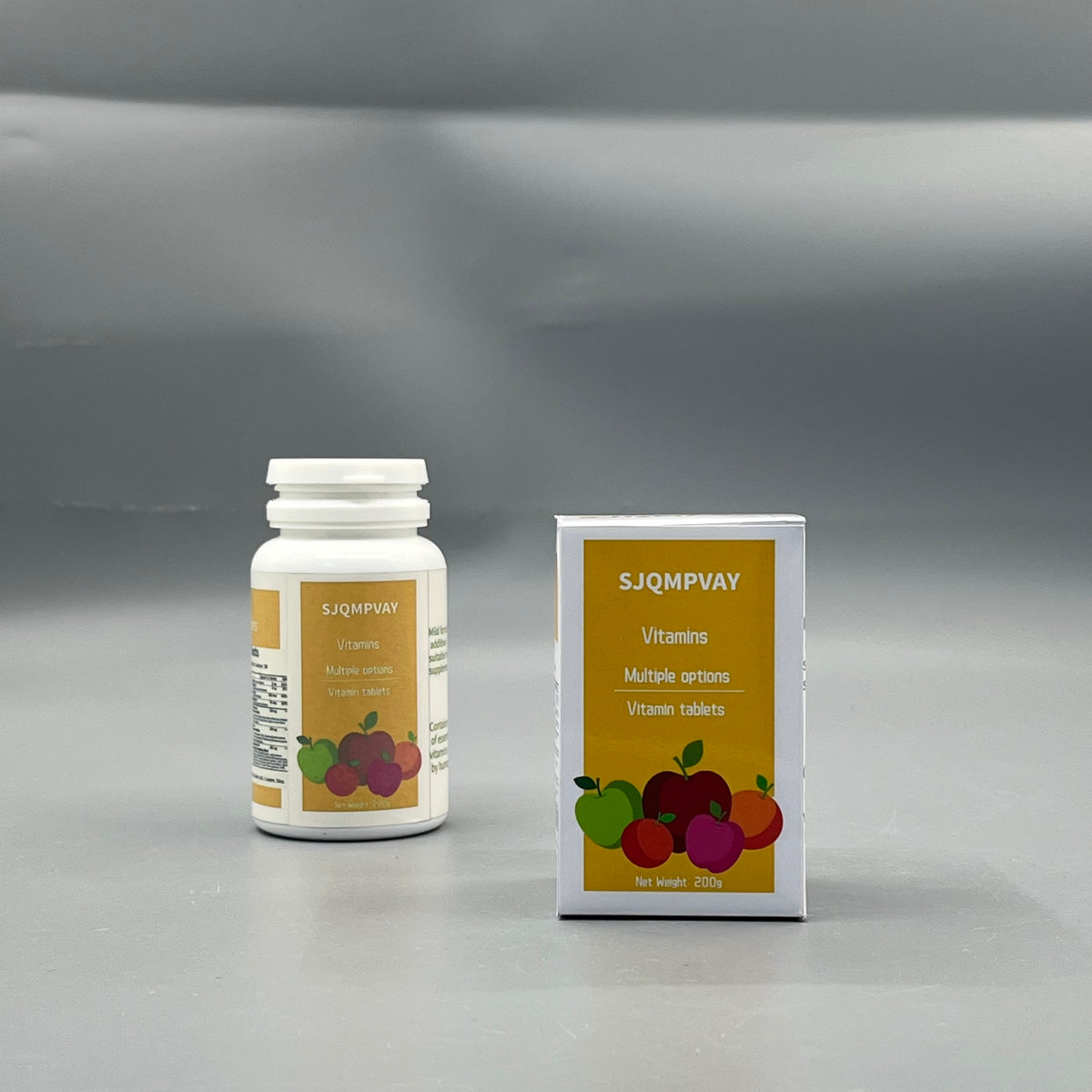 SJQMPVAY Vitamins   daily nutritional supplement, fruit formula for daily body care