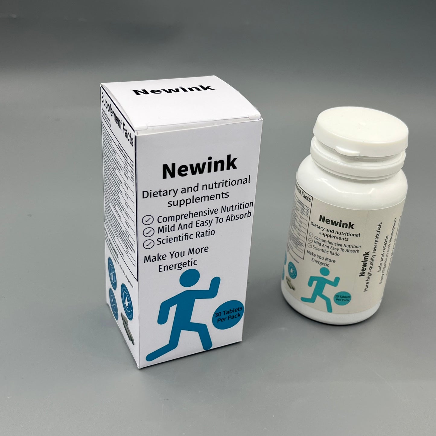 Newink  Dietary and nutritional supplements  scientific ratio dietary supplement for adult daily energy support, 30 tablets per pack