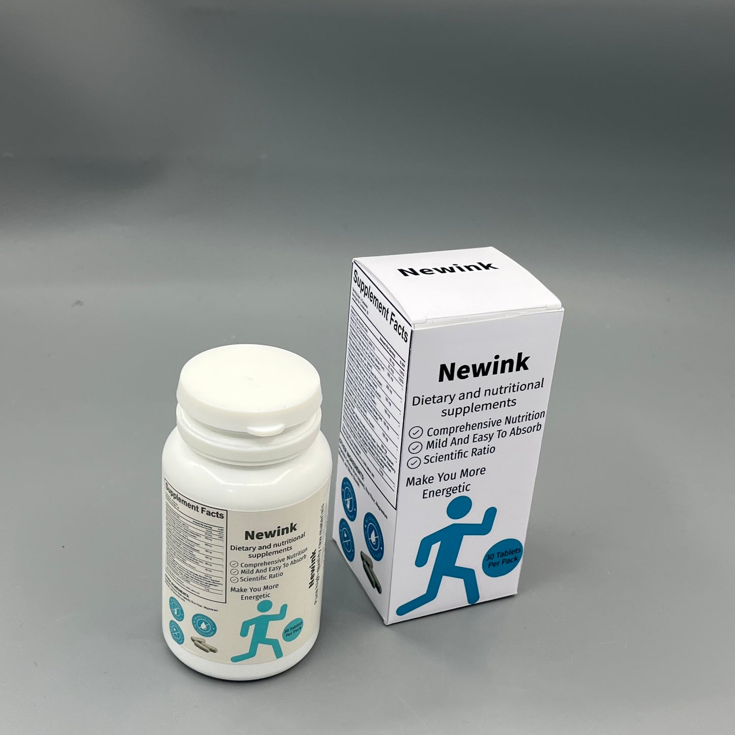 Newink  Dietary and nutritional supplements  scientific ratio dietary supplement for adult daily energy support, 30 tablets per pack