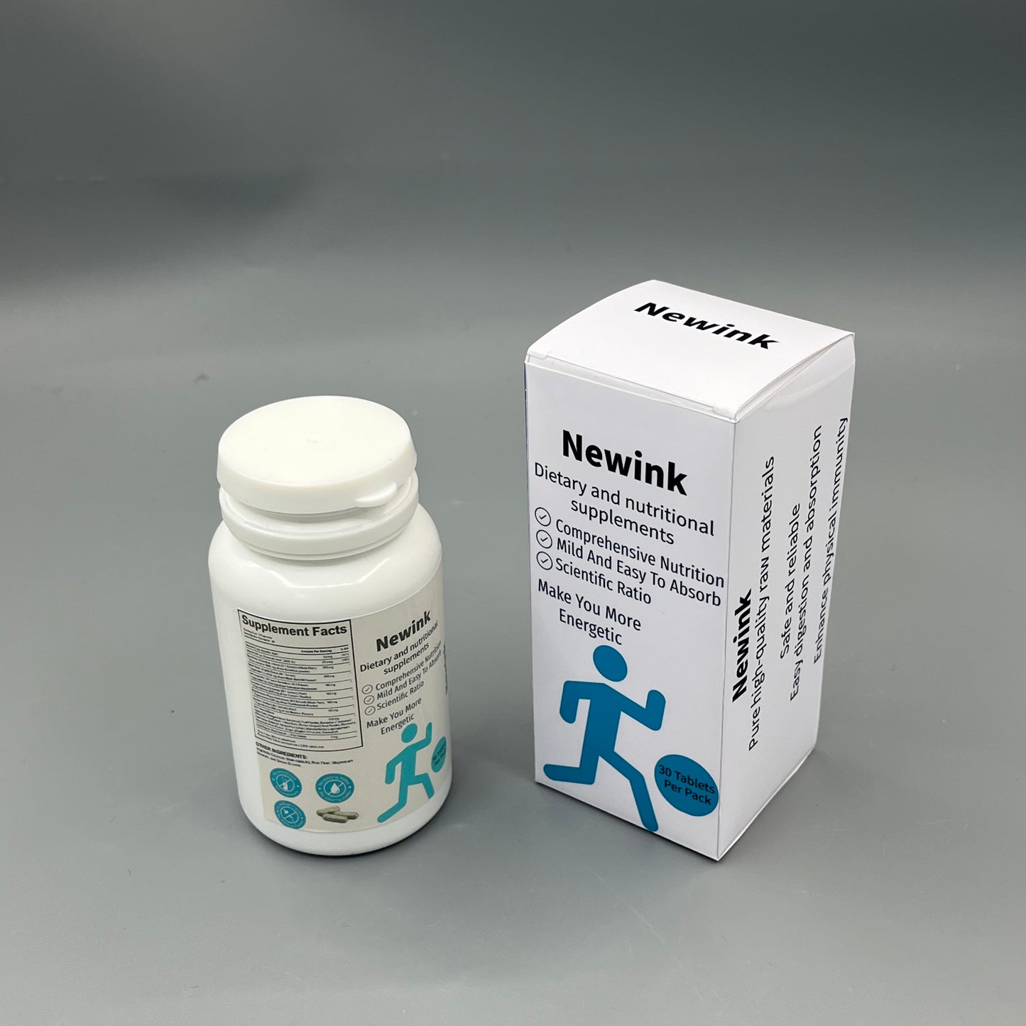 Newink  Dietary and nutritional supplements  scientific ratio dietary supplement for adult daily energy support, 30 tablets per pack