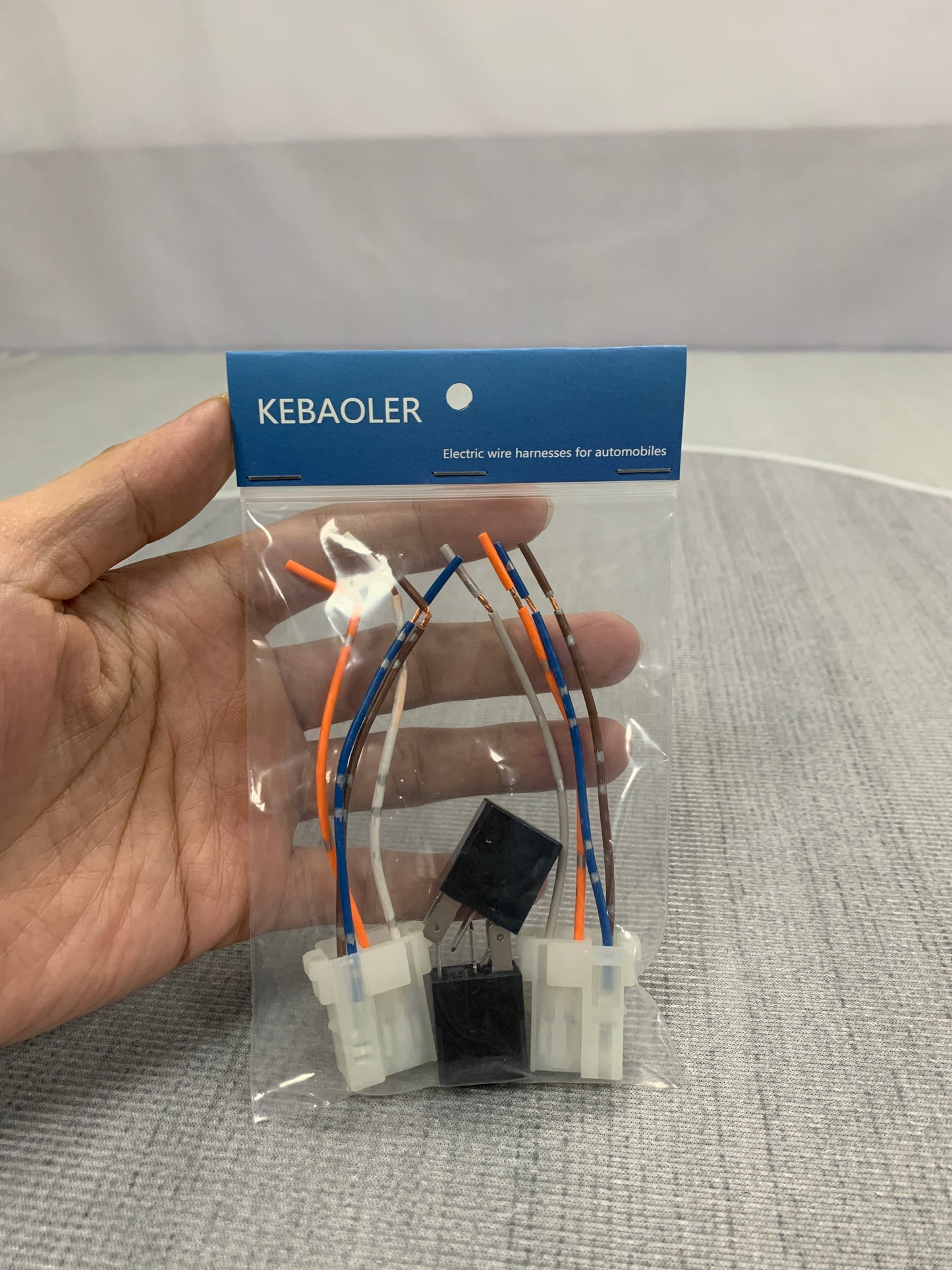 KEBAOLER Electric wire harnesses for automobiles suitable for flexible wires of LED lighting strips, for use in car gardens, car bells and speakers
