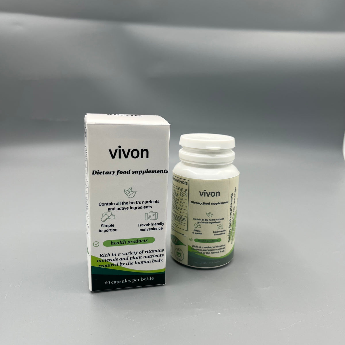 vivon  Dietary food supplements     daily plant‑sourced nutrition supplement