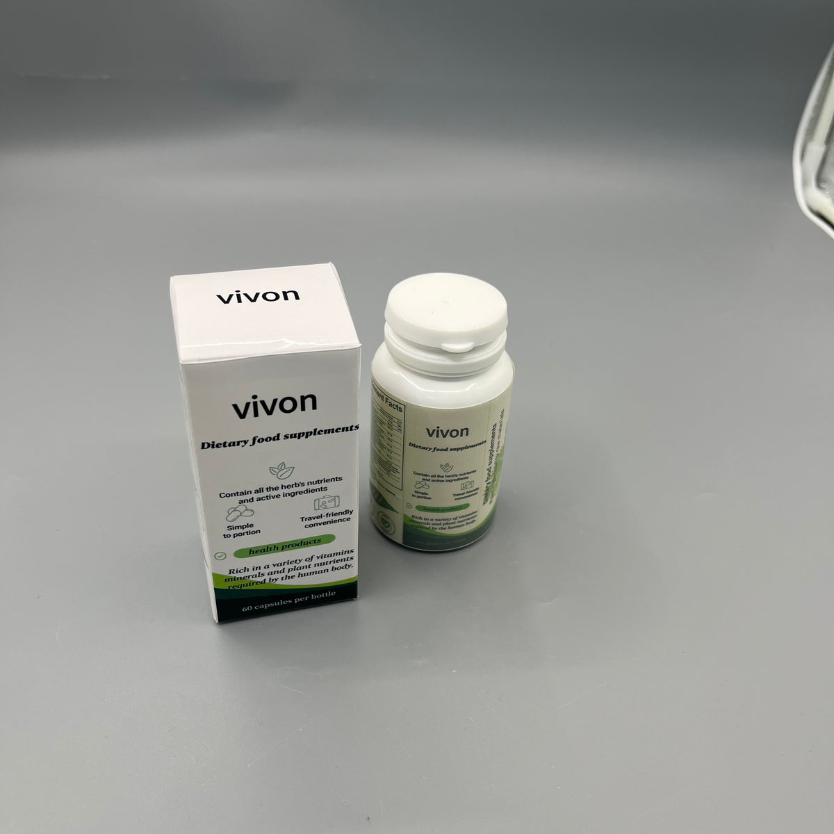 vivon  Dietary food supplements     daily plant‑sourced nutrition supplement