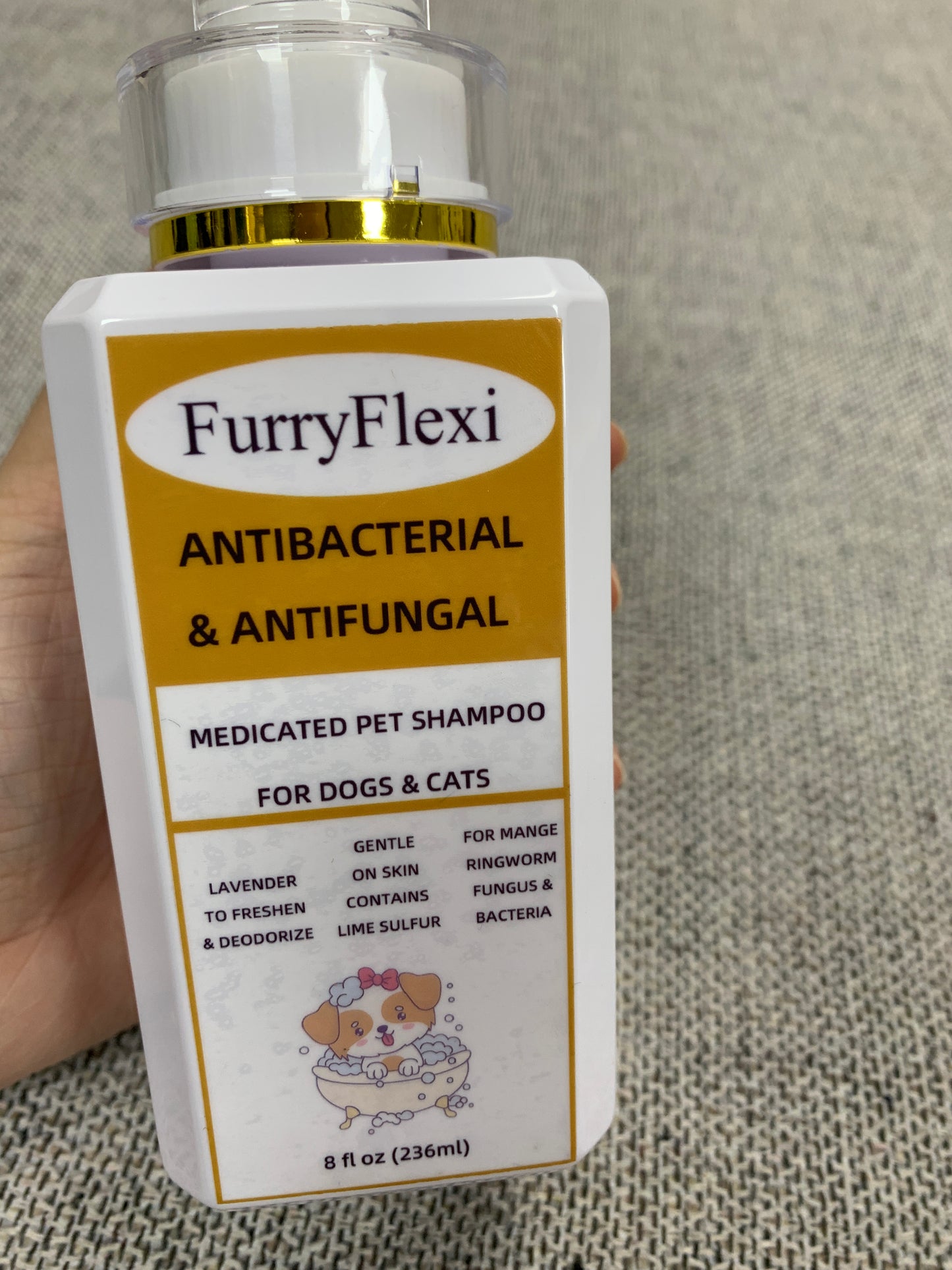 FurryFlexi insecticidal animal shampoos The ultraconcentrated body wash can relieve dryness, itching and hot spots