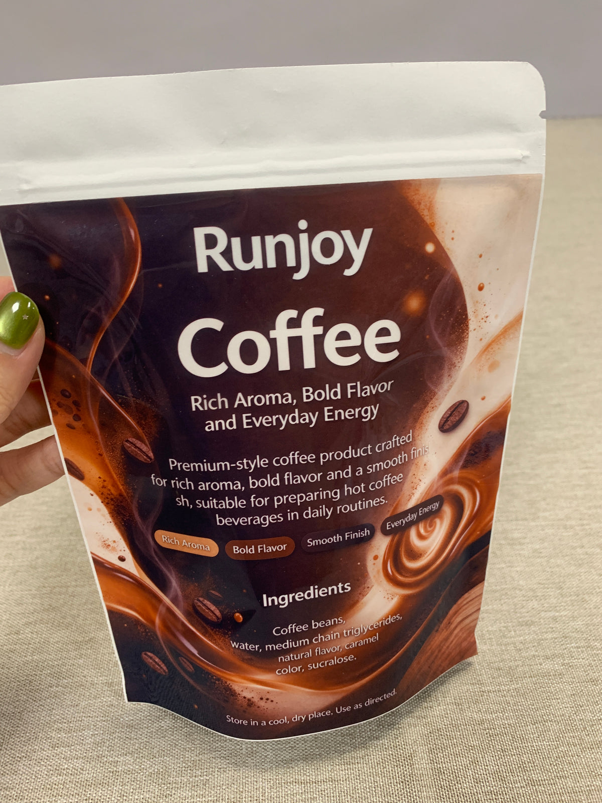 Runjoy     Coffee Rich Aroma Smooth Tasting Coffee for Hot Drinks, Daily Energy Coffee