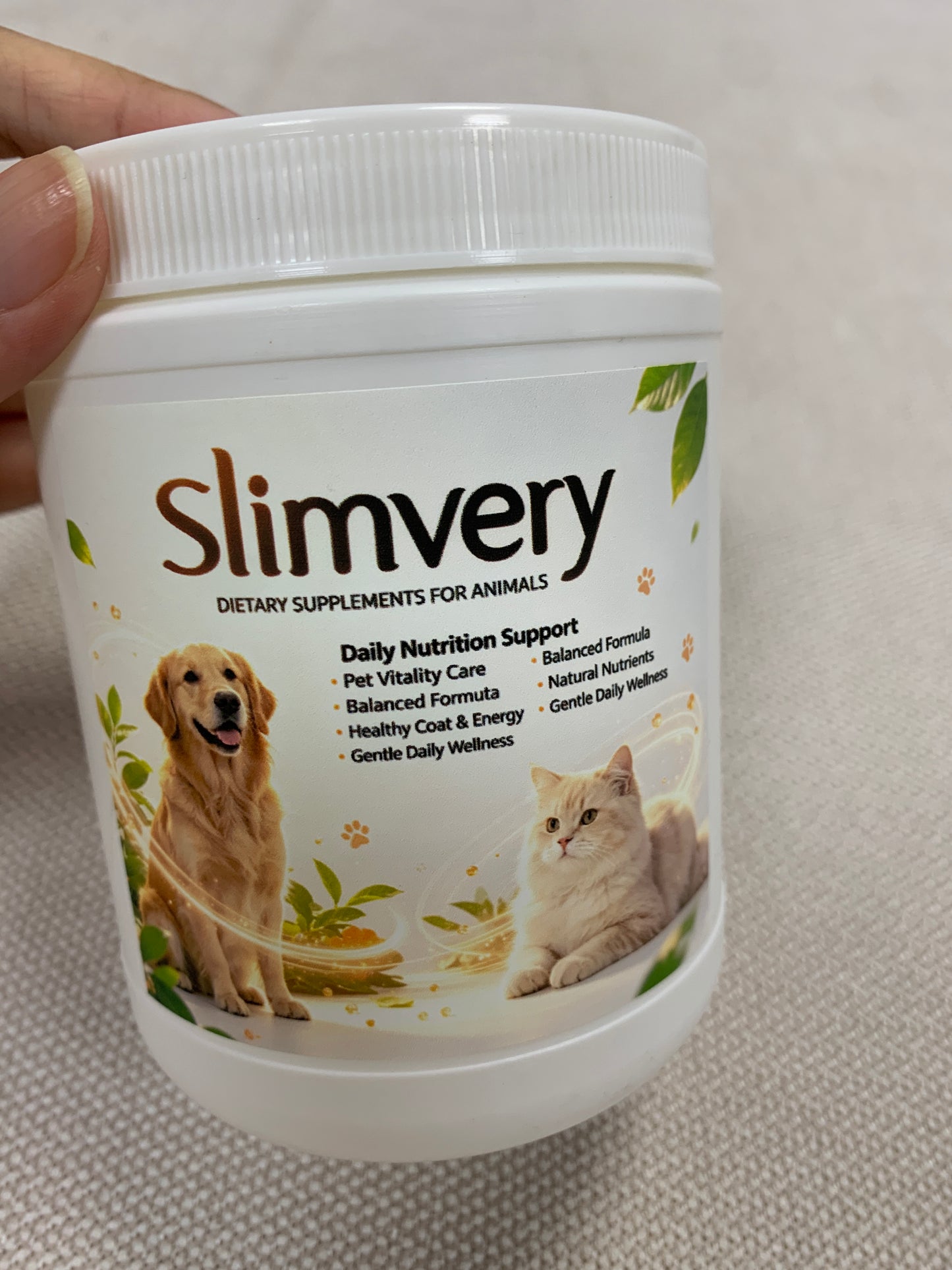 Slimvery dietary supplements for animals Balanced Natural Nutrition Supplement for Dogs and Cats Daily Wellness Care