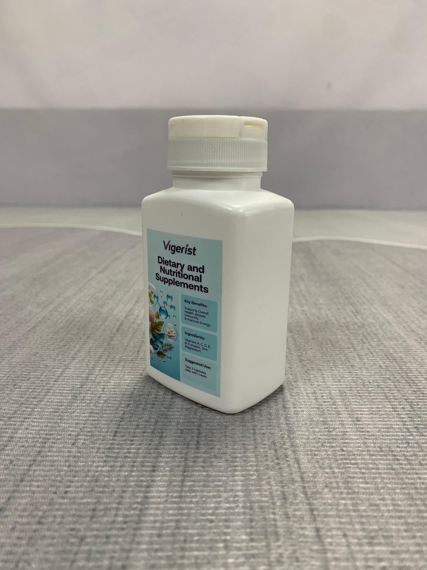 Vigerist Dietary and nutritional supplements Natural Organic Vitamin Mineral Supplement, Daily Health Support Nutritional Capsules for Men Women Adults