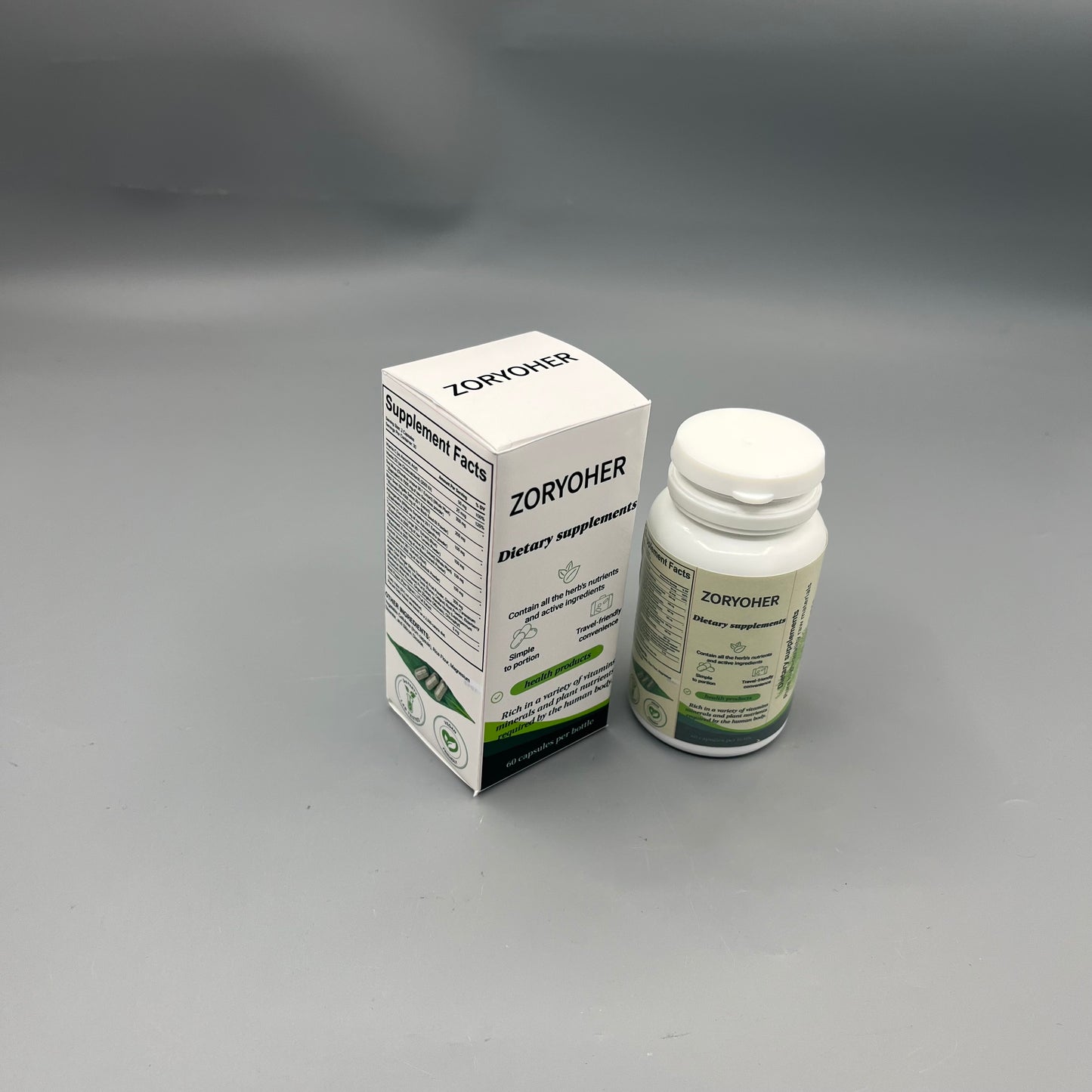 ZORYOHER  Dietary supplements  plant nutrient vitamin mineral capsules, daily oral health supplement for adults