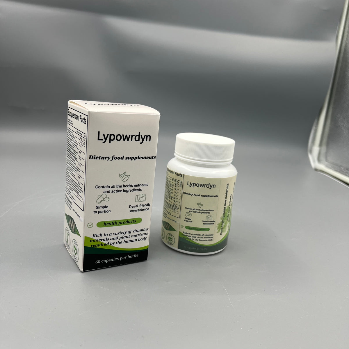 Lypowrdyn  Dietary food supplements Multi Vitamins & Plant Minerals Capsules, 60 Capsules Per Bottle for Daily Nutrient Support