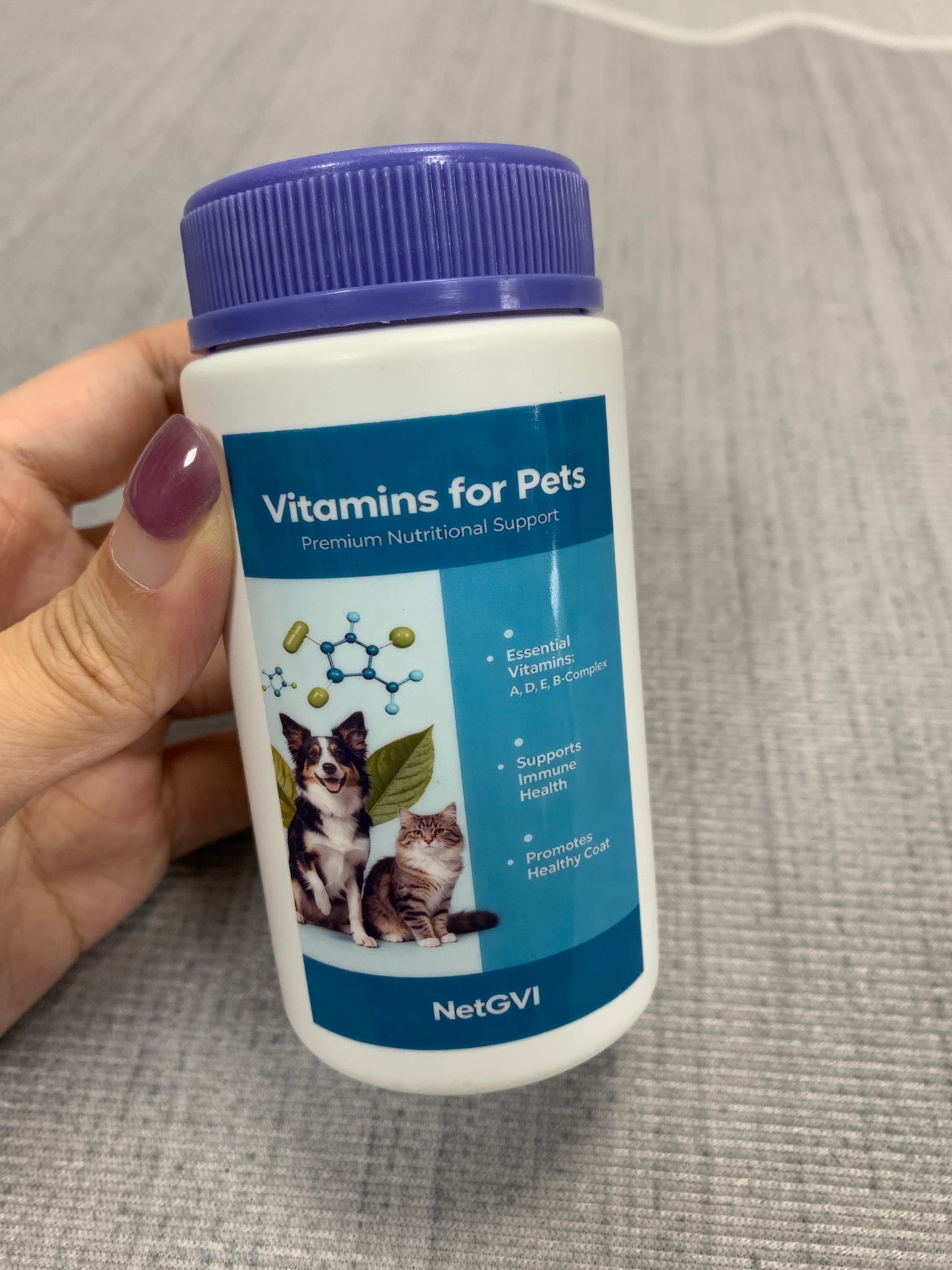 NetGVI Vitamins for pets Multivitamin Nutritional Supplements, Daily Health Care Vitamin Tablets for Dogs Cats Small Animals