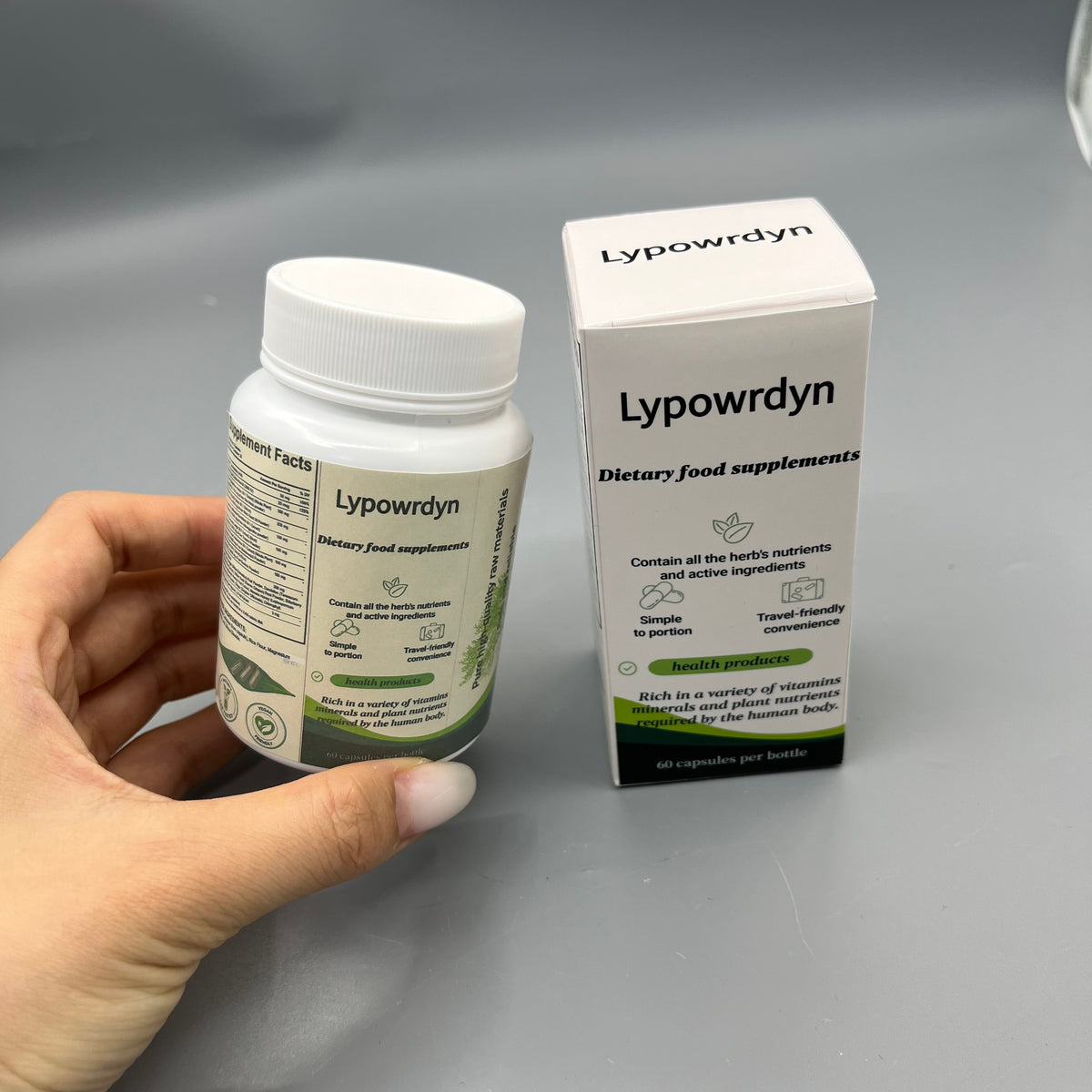 Lypowrdyn  Dietary food supplements Multi Vitamins & Plant Minerals Capsules, 60 Capsules Per Bottle for Daily Nutrient Support