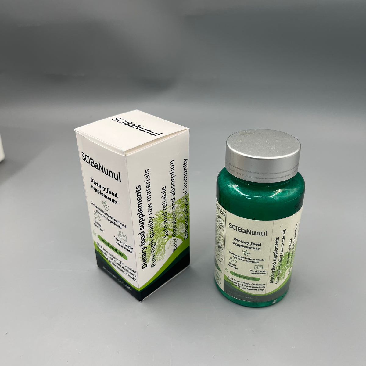 SCiBaNunul  Dietary food supplements Multivitamin & Mineral Capsules, Rich in Plant Nutrients, 60 Capsules Per Bottle