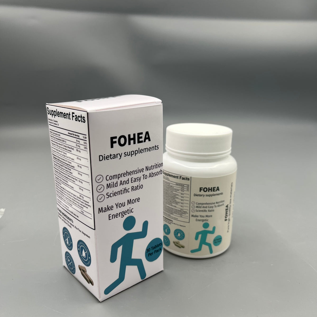 FOHEA  Dietary supplements Comprehensive Nutrition Tablets, Mild & Easy to Absorb, Scientific Ratio Nutritional Support, 30 Tablets Per Bottle