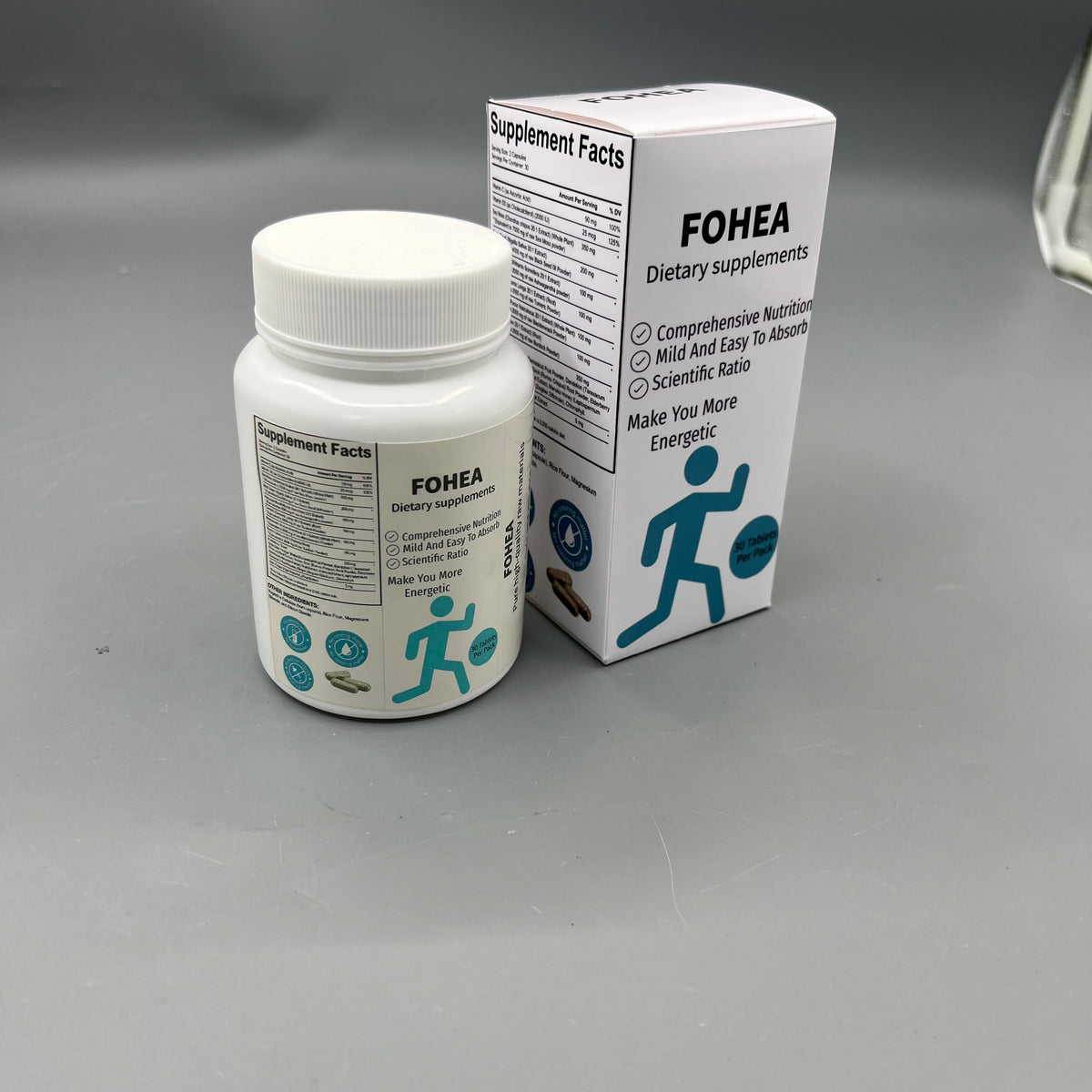 FOHEA  Dietary supplements Comprehensive Nutrition Tablets, Mild & Easy to Absorb, Scientific Ratio Nutritional Support, 30 Tablets Per Bottle