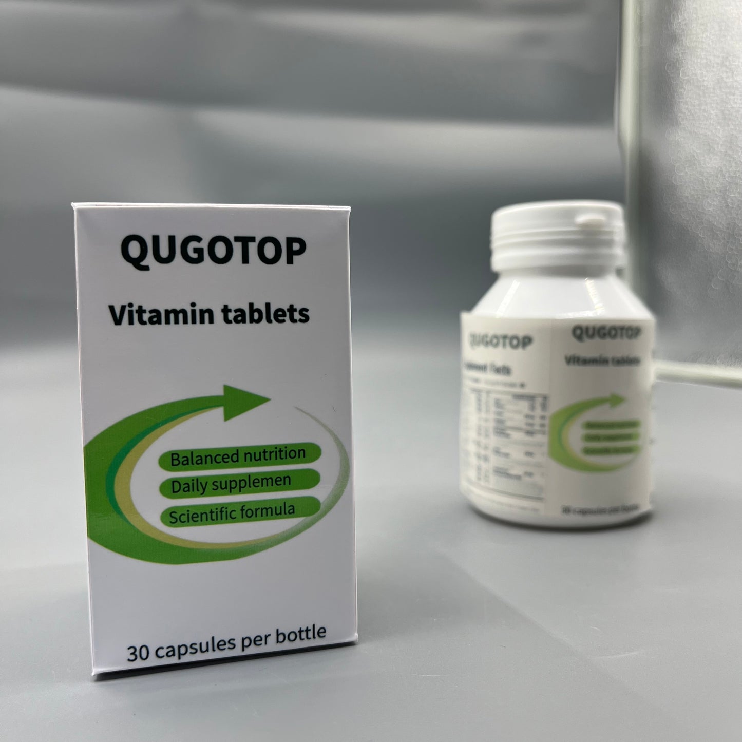 QUGOTOP  Vitamin tablets Scientific Formula Daily Multivitamin Supplement Capsules for Adults
