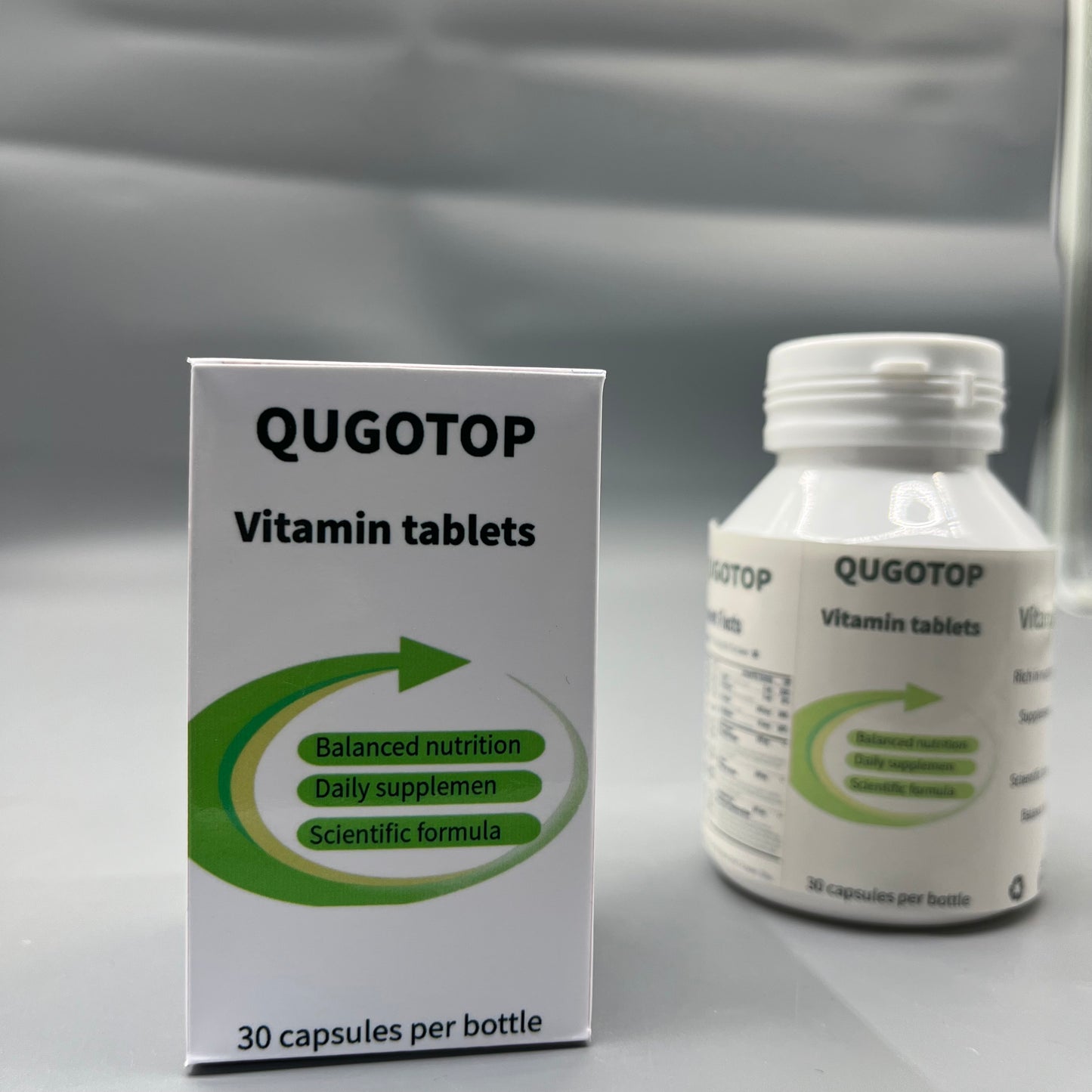 QUGOTOP  Vitamin tablets Scientific Formula Daily Multivitamin Supplement Capsules for Adults
