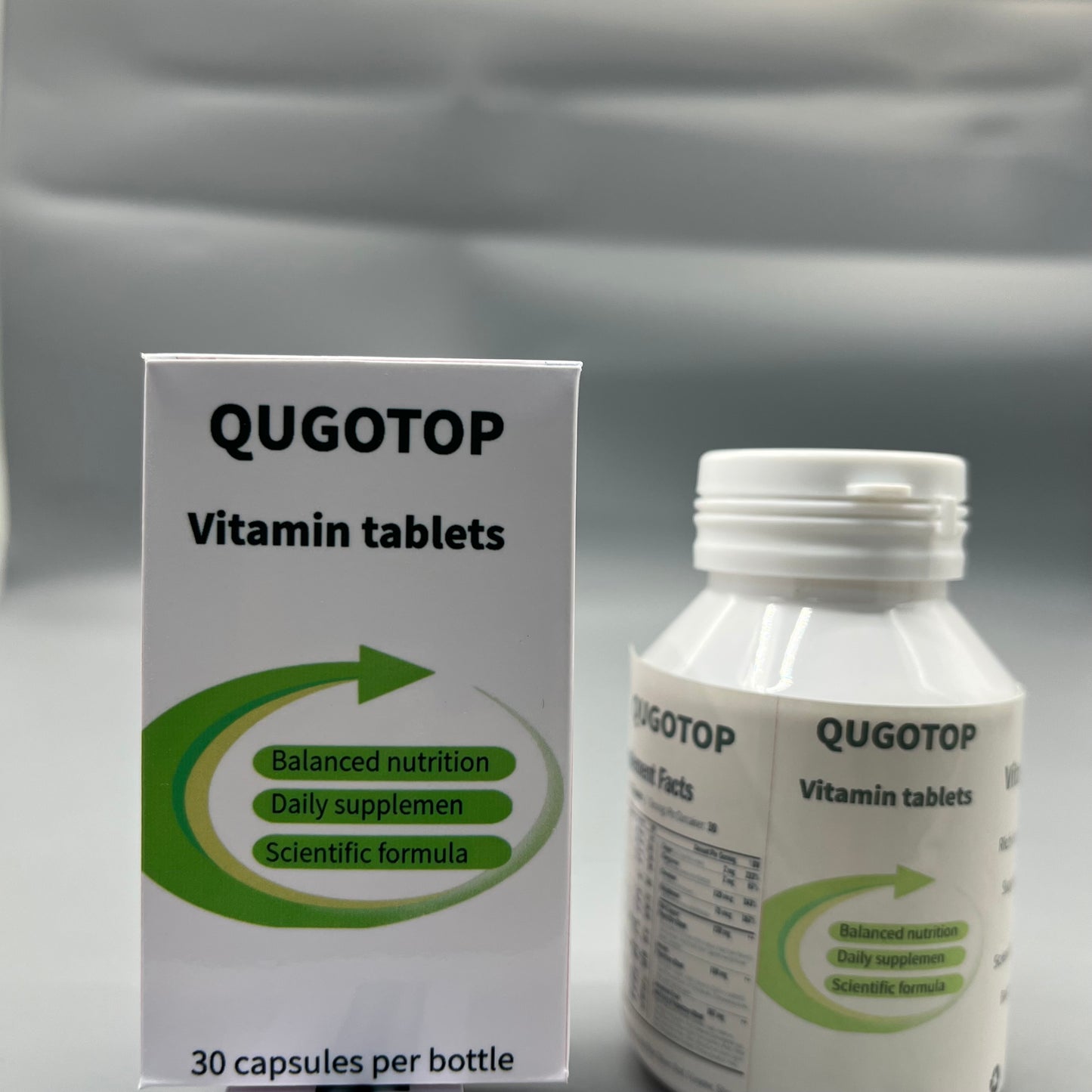 QUGOTOP  Vitamin tablets Scientific Formula Daily Multivitamin Supplement Capsules for Adults