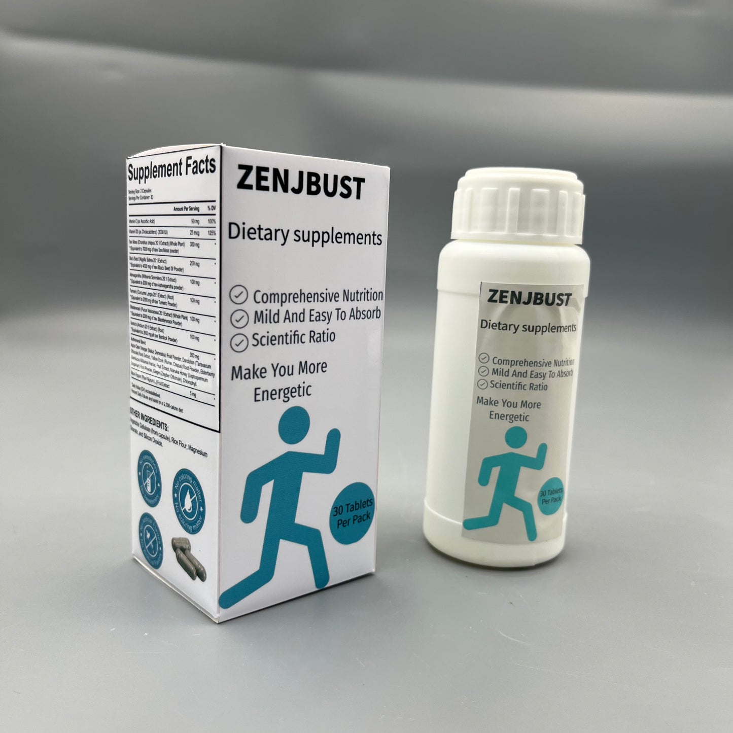 ZENJBUST  Dietary supplements   Scientific Formula Daily Vitamin Capsules for Adults