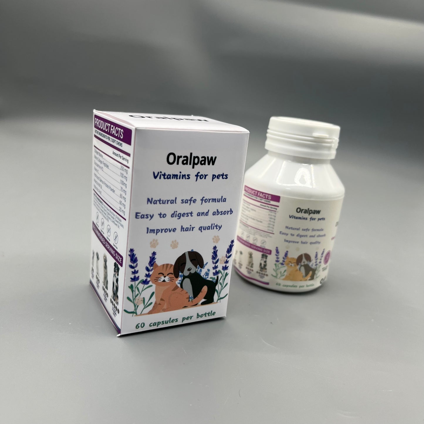 Oralpaw   Vitamins for pets Scientific Formula Daily Dietary Supplements for Adult Puppy Kitten