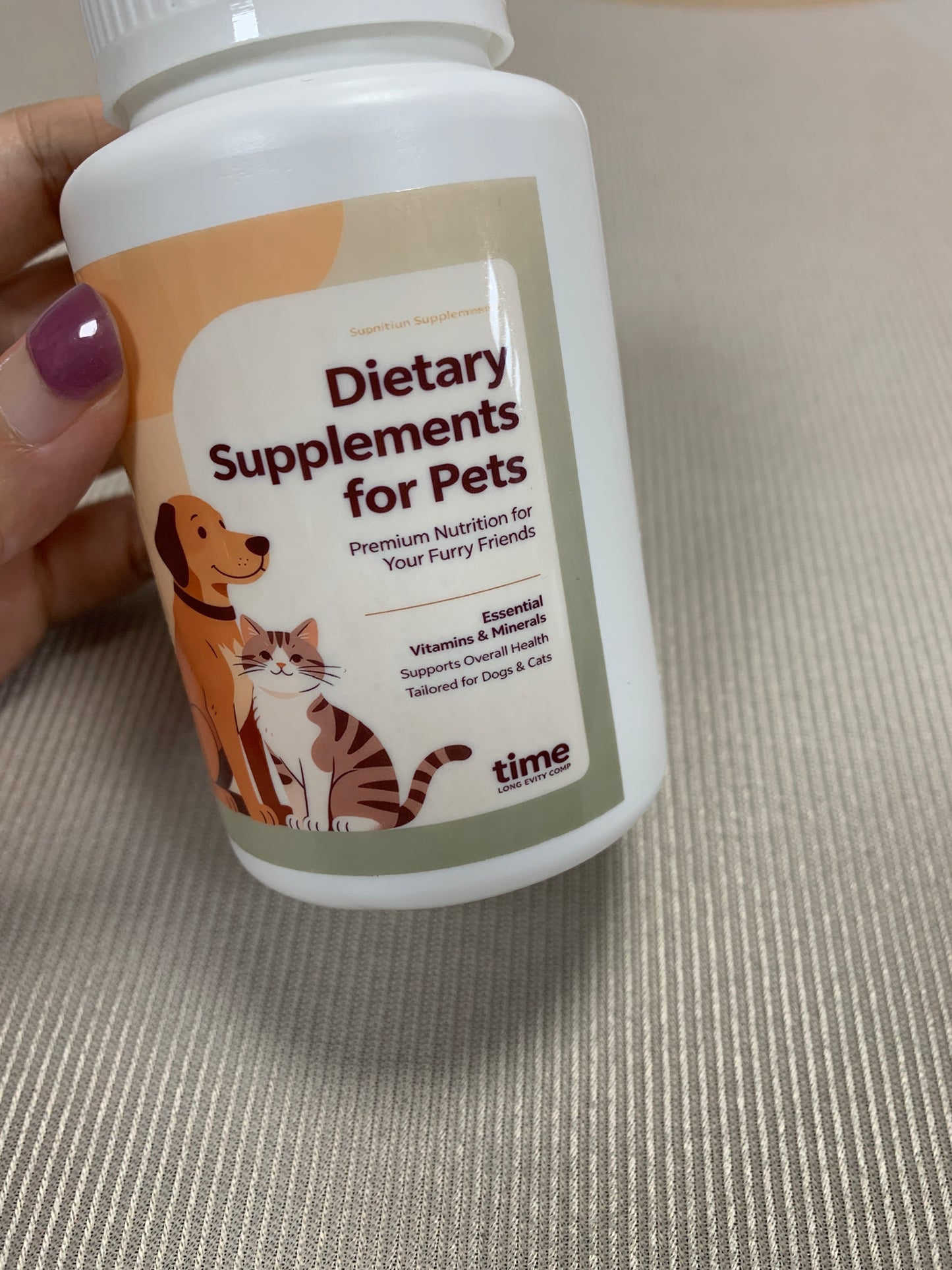 time LONG EVITY COMP  Dietary supplements for pets  Comprehensive Dietary Supplements for Pets Multivitamin & Mineral Health Supplements Immune Support & Coat Care Pet Supplements