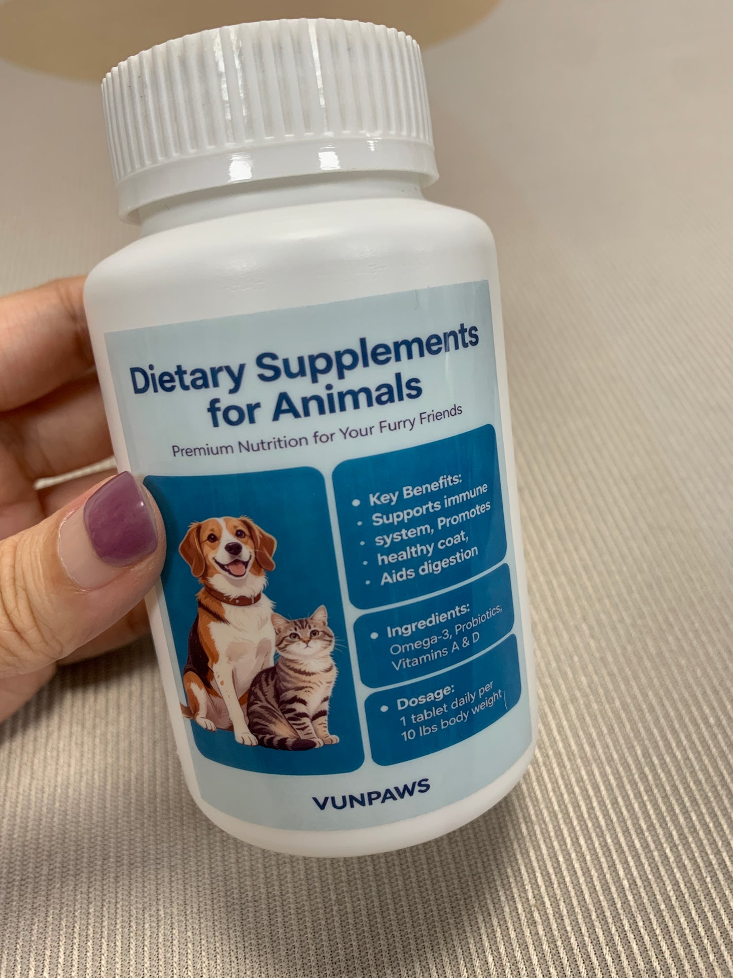 VUNPAWS Dietary supplements for animals Pet Daily Dietary Supplements Multi-nutrition Health Supplements Pet Body Care Nutrient Products