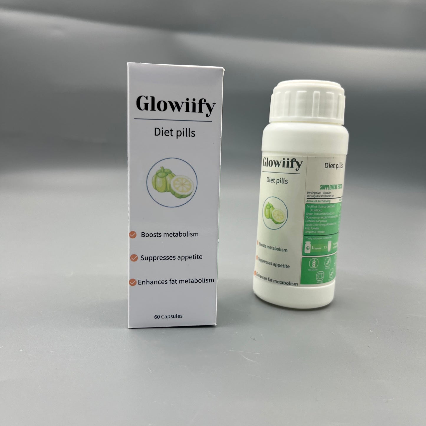 Glowiify Diet pills Garcinia Cambogia Extract Metabolism Boost Appetite Suppress Capsule
