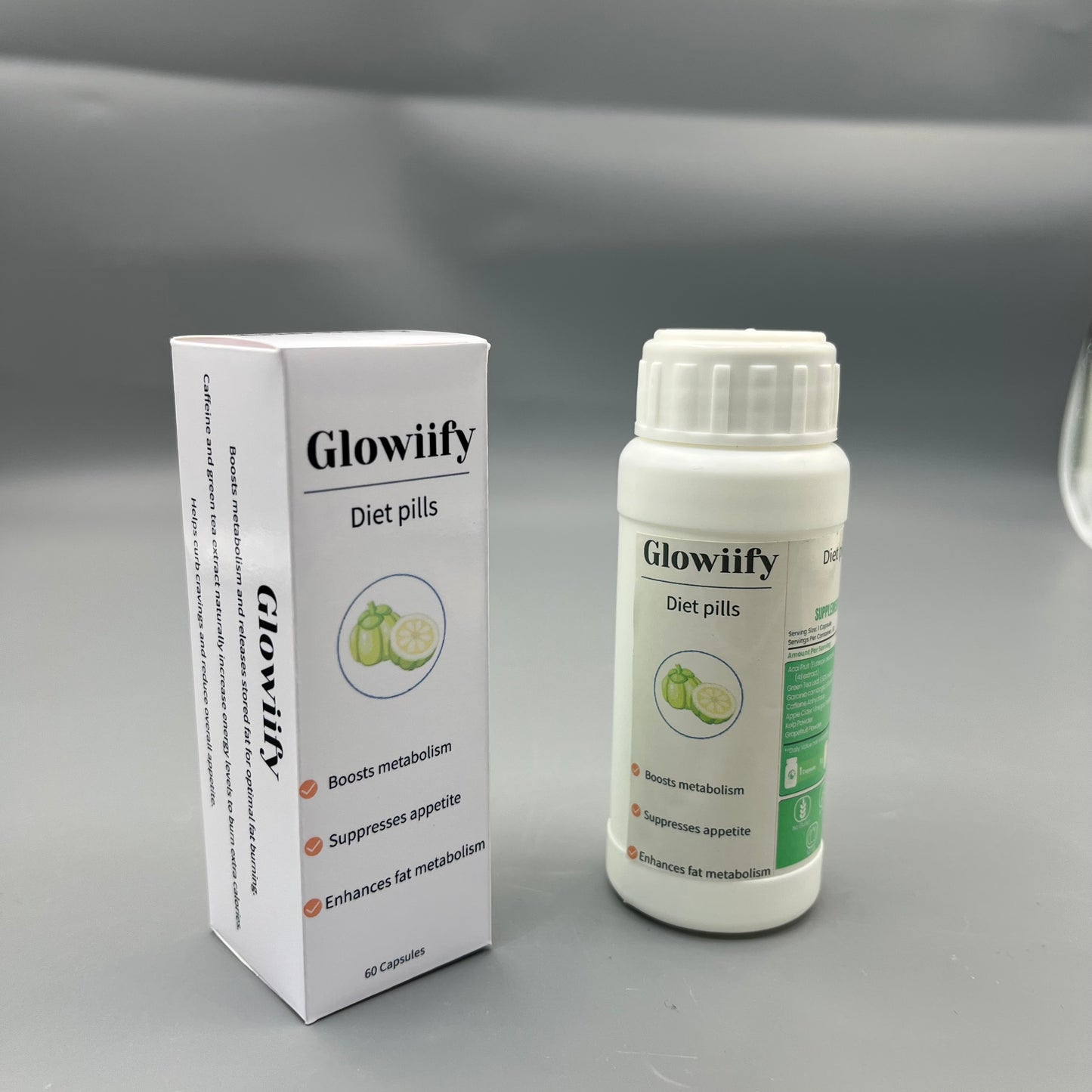 Glowiify Diet pills Garcinia Cambogia Extract Metabolism Boost Appetite Suppress Capsule