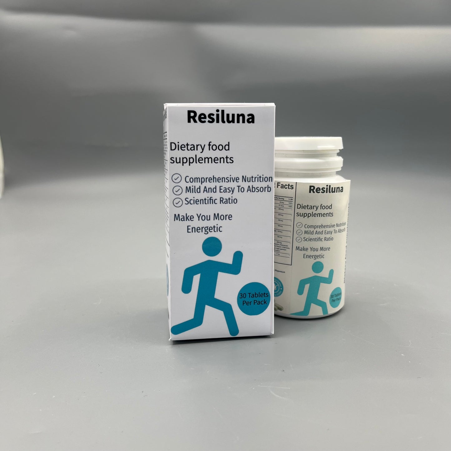 Resiluna Dietary food supplements Mild Easy Absorb Wellness Tablets for Adult Daily Vitality Support