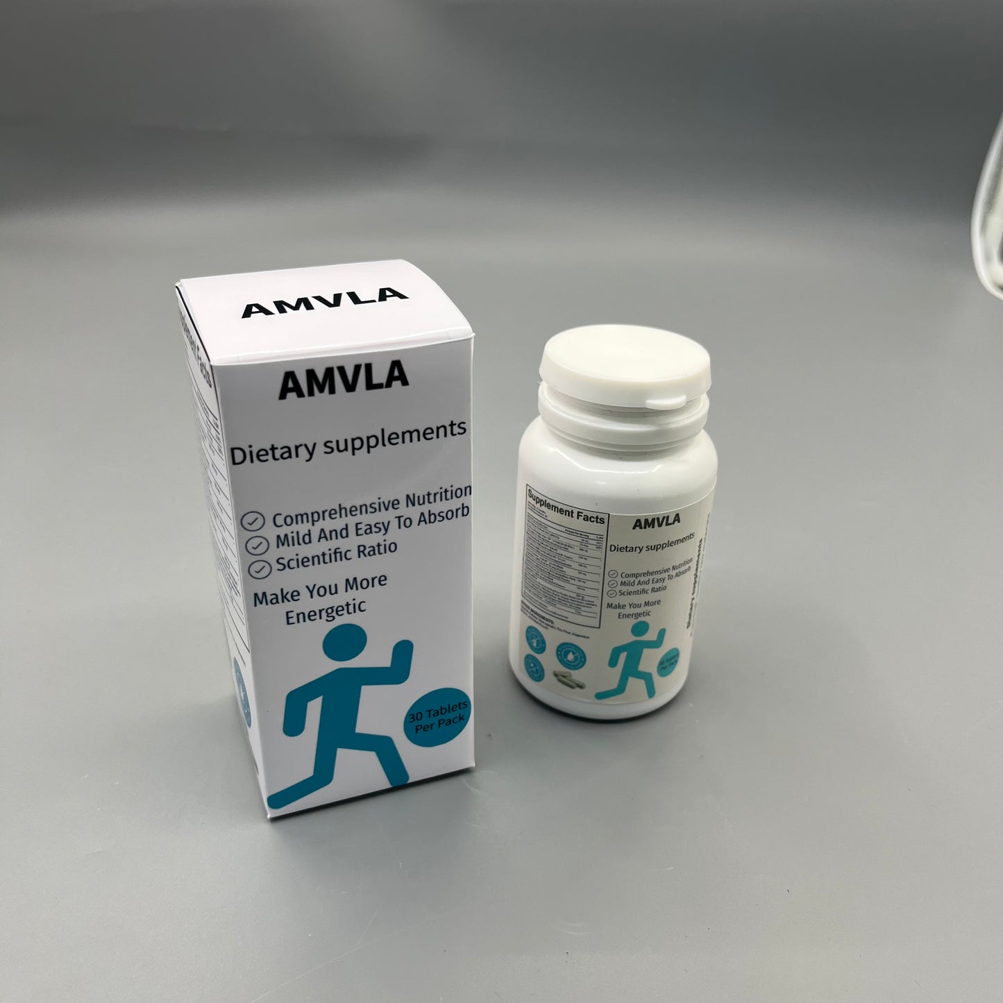 AMVLA Dietary supplements Mild Easy Absorb Plant Based Wellness Pills for Adult Daily Vitality Boost