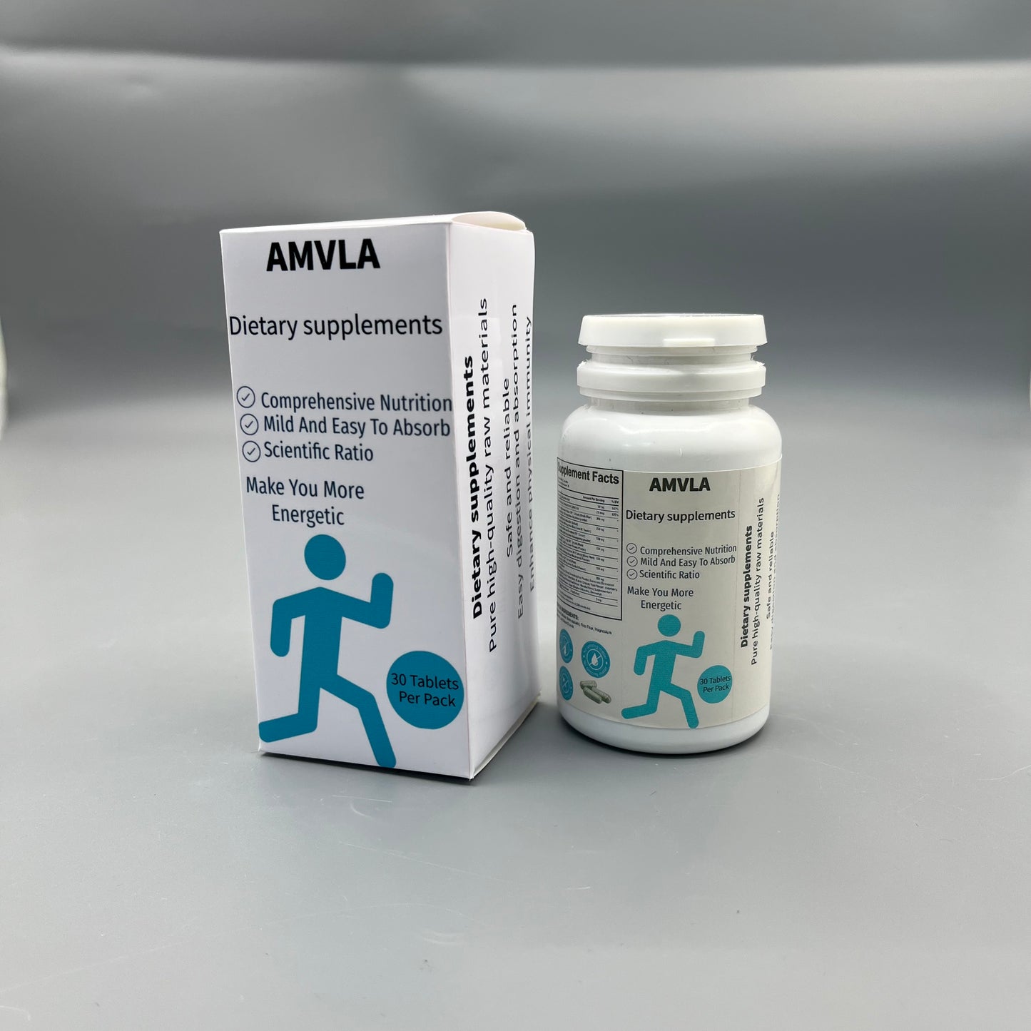AMVLA Dietary supplements Mild Easy Absorb Plant Based Wellness Pills for Adult Daily Vitality Boost