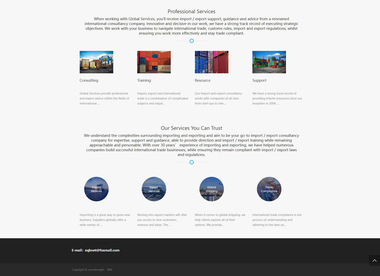 cornstrength import-export agency services